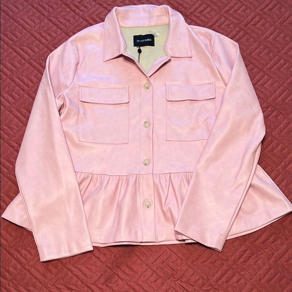 Dolce Cabo Peplum Shirt Jacket